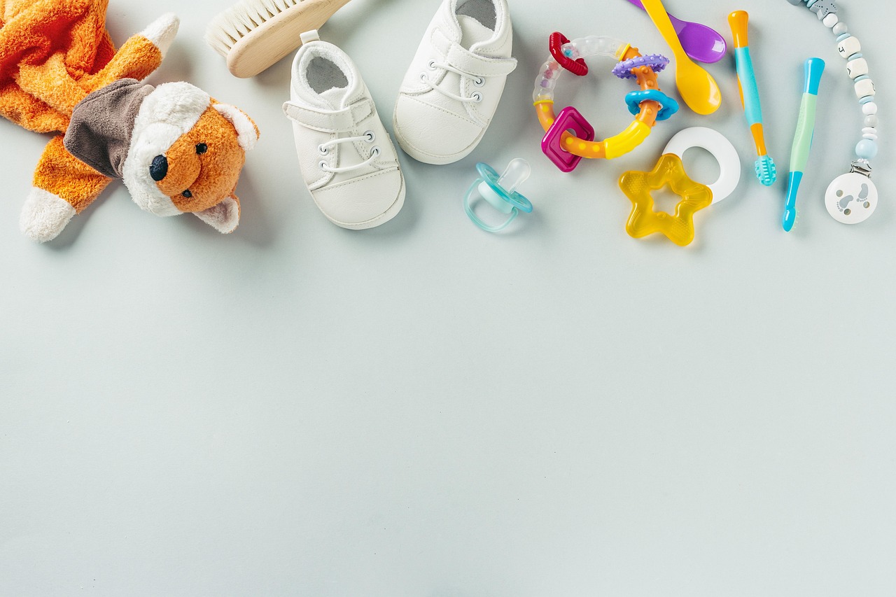 baby stuff, flat lay, copy space, shoes, white shoes, toys, pacifier, stuffed toy, cute, baby stuff, baby stuff, baby stuff, baby stuff, baby stuff, pacifier